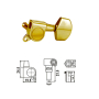 DR.PARTS AMH7001/GD Колки для гитары