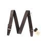 Ремень гитарный TROPAEIS LEATHER Crazy Rock Chocolate