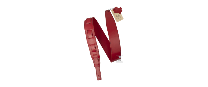 TROPAEIS LEATHER Double Rock Red Ремень гитарный