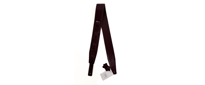 Ремінь гітарний TROPAEIS LEATHER Double Rock (grape)