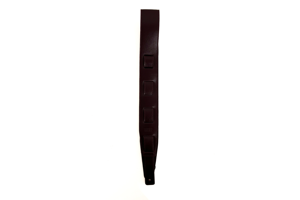 Ремінь гітарний TROPAEIS LEATHER Double Rock (grape)