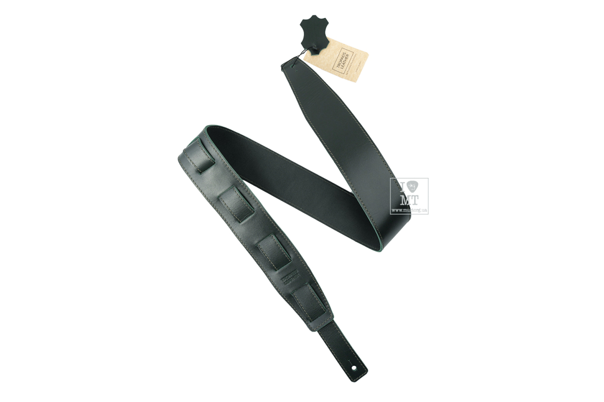 TROPAEIS LEATHER Double Rock Emerald Ремень гитарный