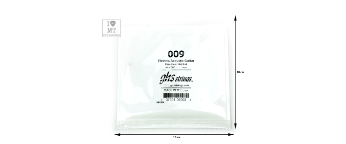 GHS STRINGS 009 SINGLE PLAIN BALLEND Струна для електрогітари