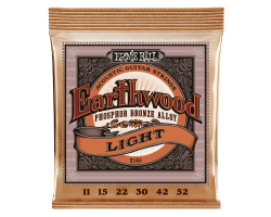 Струни для акустичних гітар ERNIE BALL 2148 Earthwood Acoustic Phosphor Bronze 11/52