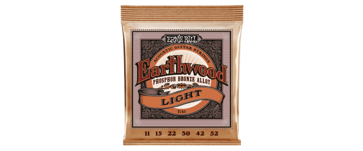 Струни для акустичних гітар ERNIE BALL 2148 Earthwood Acoustic Phosphor Bronze 11/52