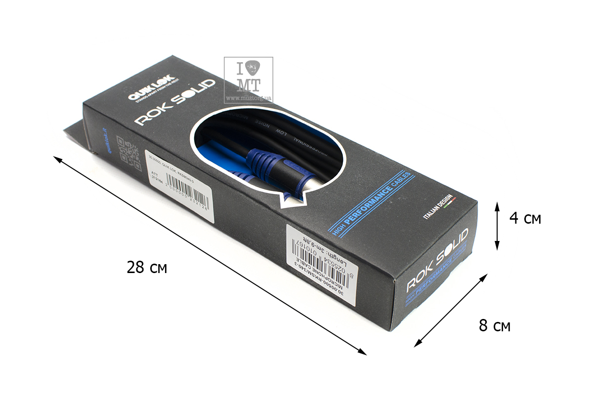 Кабель микрофонный QUIK LOK RKSM340-3