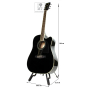 IBANEZ PF15ECE BK Гітара електроакустична