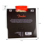 Струны для акустических гитар FENDER 70L BRONZE ACOUSTIC STRING 12-52