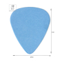 FENDER 351 MATTE DELRIN BLUE H Медиатор