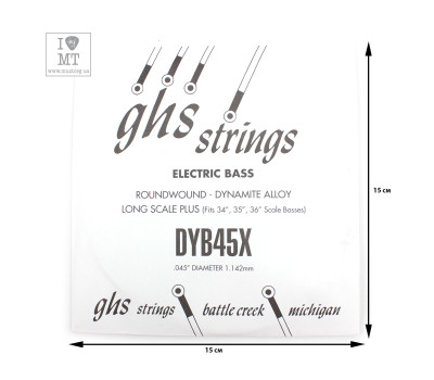 Купить GHS STRINGS DYB45X Струна для бас-гитары онлайн
