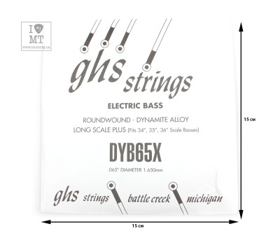 Купить GHS STRINGS DYB65X Струна для бас-гитары онлайн
