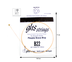 GHS STRINGS B22 Струна для акустической гитары