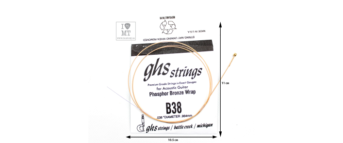 Струна для акустической гитары GHS STRINGS B38