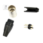 Коннектор XLR 3-pin male (папа) QUIK LOK NC355 Neutrik NC3MXX