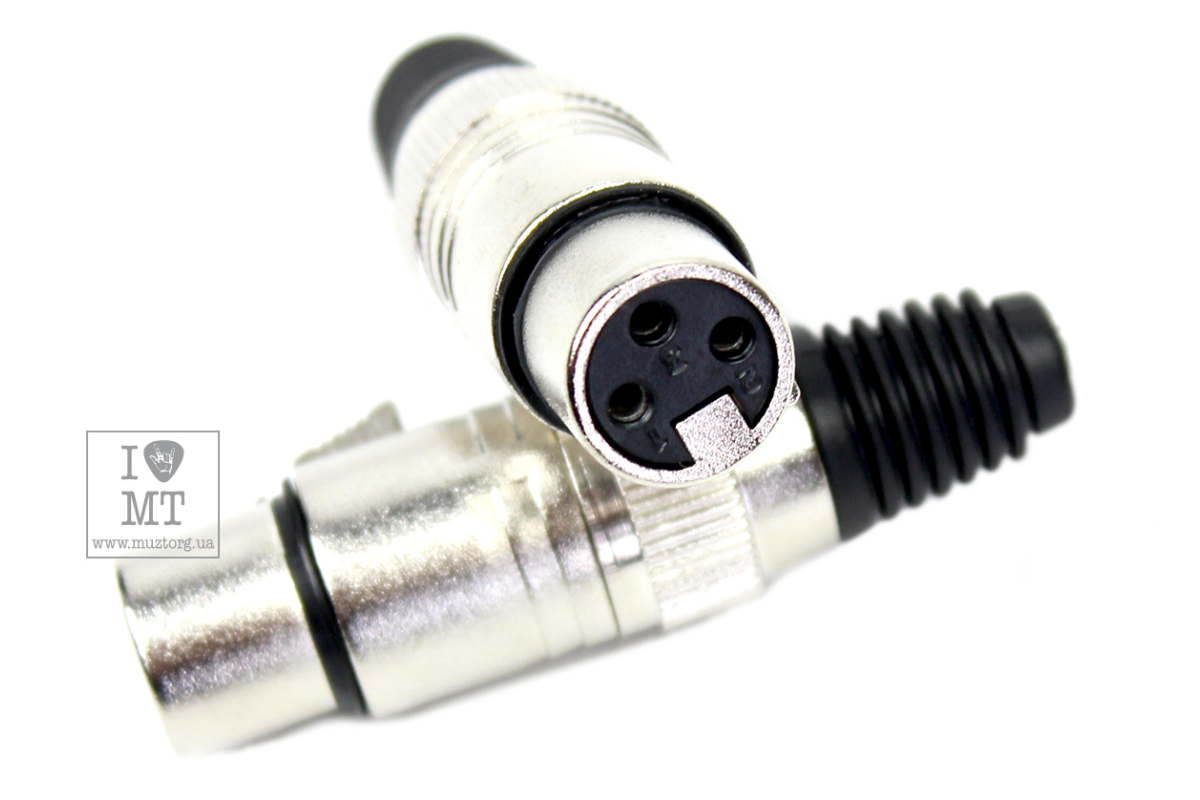 Коннектор XLR 3-pin female (мама) QUIK LOK NC354K