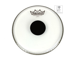 REMO Batter, CONTROLLED SOUND, Clear, 8" Diameter, BLACK DOT On Top Пластик для барабана