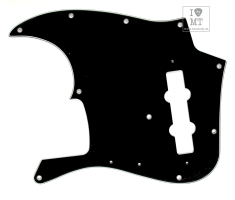 Пікгард FENDER PURE VINTAGE PICKGUARD JAZZ BASS 70S 10-HOLE BLACK