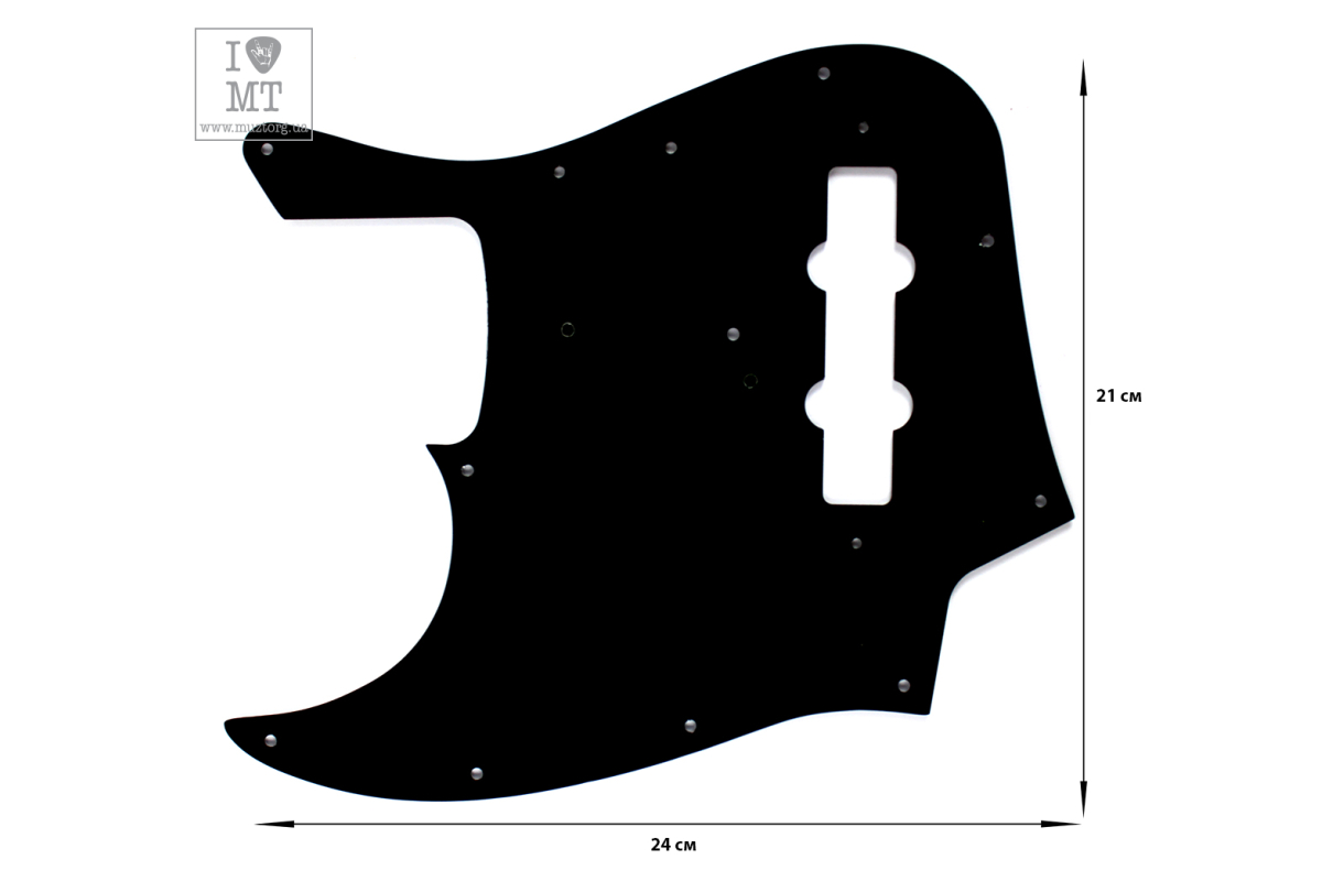 Пикгард FENDER PURE VINTAGE PICKGUARD JAZZ BASS 70S 10-HOLE BLACK