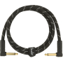 Кабель инструментальный FENDER CABLE DELUXE SERIES 3' BLACK TWEED