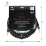 Кабель инструментальный FENDER CABLE DELUXE SERIES 25' BLACK TWEED