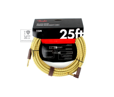 Кабель інструментальний FENDER CABLE DELUXE SERIES 25' ANGLED TWEED