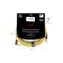 Кабель инструментальный FENDER CABLE DELUXE SERIES 25' ANGLED TWEED