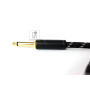 Кабель инструментальный FENDER CABLE DELUXE SERIES 18.6' ANGLED BLACK TWEED