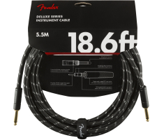 Кабель инструментальный FENDER CABLE DELUXE SERIES 18.6' BLACK TWEED Кабель инструментальный FENDER CABLE DELUXE SERIES 18.6' BLACK TWEED