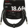 Кабель инструментальный FENDER CABLE DELUXE SERIES 18.6' BLACK TWEED