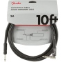 Кабель инструментальный FENDER CABLE PROFESSIONAL SERIES 10' ANGLED BLACK