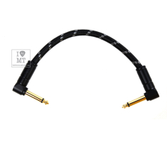 FENDER CABLE DELUXE SERIES 6" PATCH BLACK TWEED Кабель інструментальний FENDER CABLE DELUXE SERIES 6" PATCH BLACK TWEED Кабель інструментальний