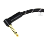 FENDER CABLE DELUXE SERIES 6" PATCH BLACK TWEED Кабель інструментальний