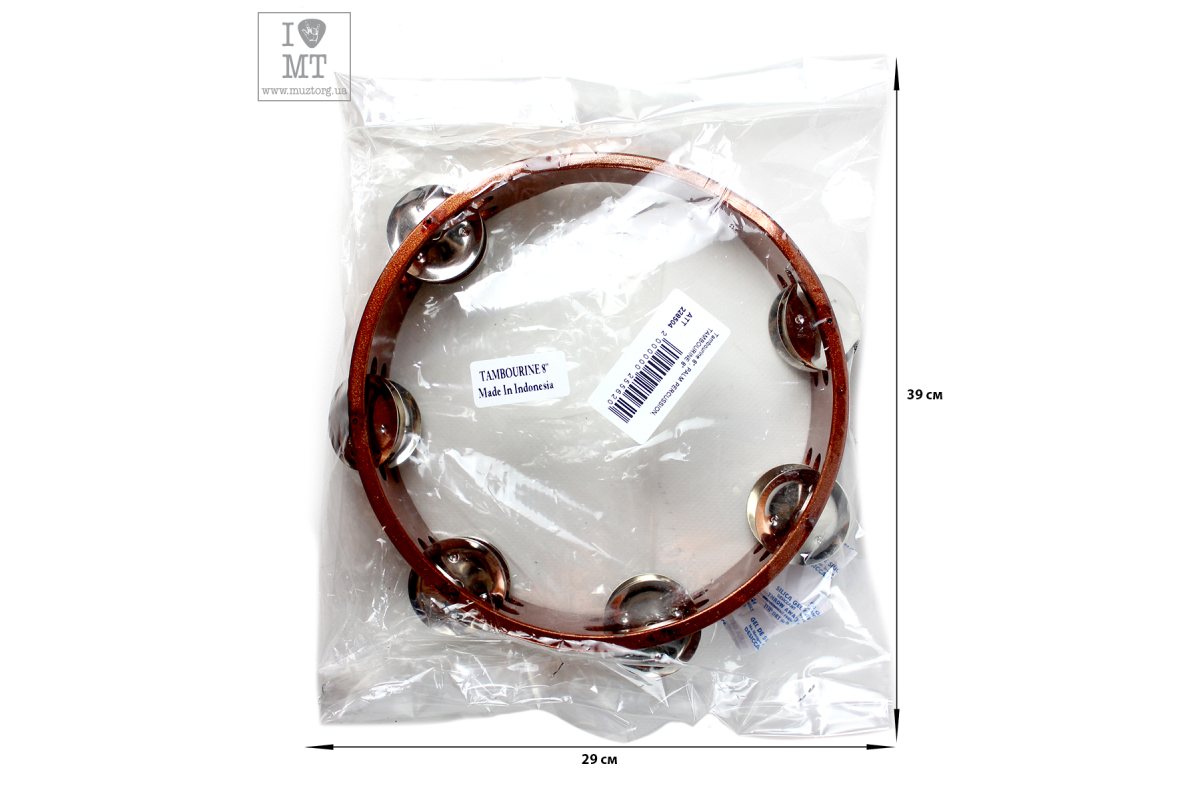 Тамбурин PALM PERCUSSION TAMBOURINE 8"