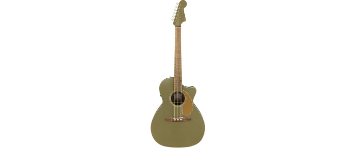 FENDER NEWPORTER PLAYER ICE OLIVE SATIN Гітара електроакустична