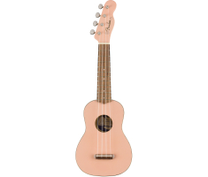 FENDER UKULELE VENICE SOPRANO SHELL PINK WN Укулеле