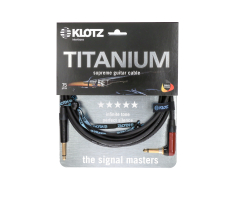 Кабель инструментальный KLOTZ TITANIUM INSTRUMENT CABLE SILENTPLUG ANGLED 3 M