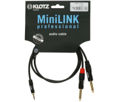 Кабель комутаційний KLOTZ KY5-090 MINILINK PRO Y-CABLE BLACK 0.9 M