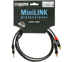 Кабель коммутационный KLOTZ KY7-090 MINILINK PRO Y-CABLE BLACK 0.9 M