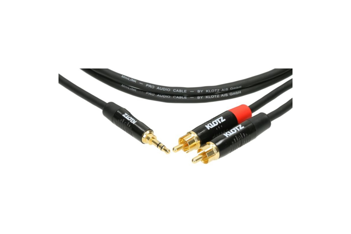 Кабель коммутационный KLOTZ KY7-090 MINILINK PRO Y-CABLE BLACK 0.9 M