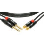 Кабель коммутационный KLOTZ KT-CJ090 MINILINK PRO TWIN CABLE BLACK 0.9 M