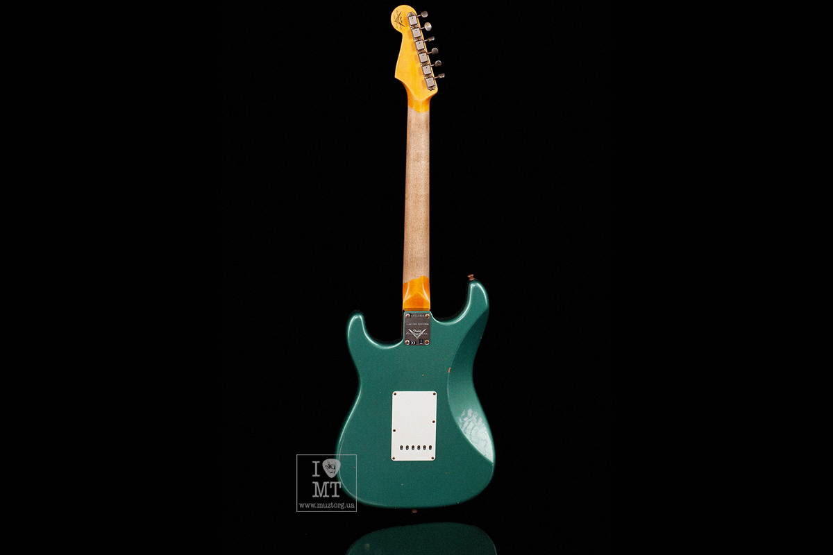 Электрогитара FENDER CUSTOM SHOP 1960 STRATOCASTER JOURNEYMAN RELIC FADED AGED SHERWOOD GREEN METALLIC