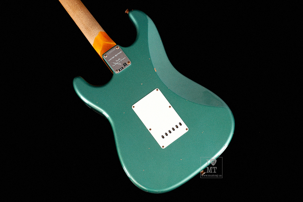 Электрогитара FENDER CUSTOM SHOP 1960 STRATOCASTER JOURNEYMAN RELIC FADED AGED SHERWOOD GREEN METALLIC