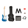 Гитарный набор с электрогитарой SQUIER AFFINITY SERIES STRAT PACK HSS LAKE PLACID BLUE