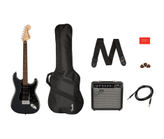Гітарний набір з електрогітарою SQUIER AFFINITY SERIES STRAT PACK HSS CHARCOAL FROST METALLIC