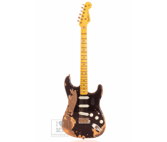 Електрогітара FENDER CUSTOM SHOP POBLANO STRATOCASTER SUPER HEAVY RELIC AGED BLACK