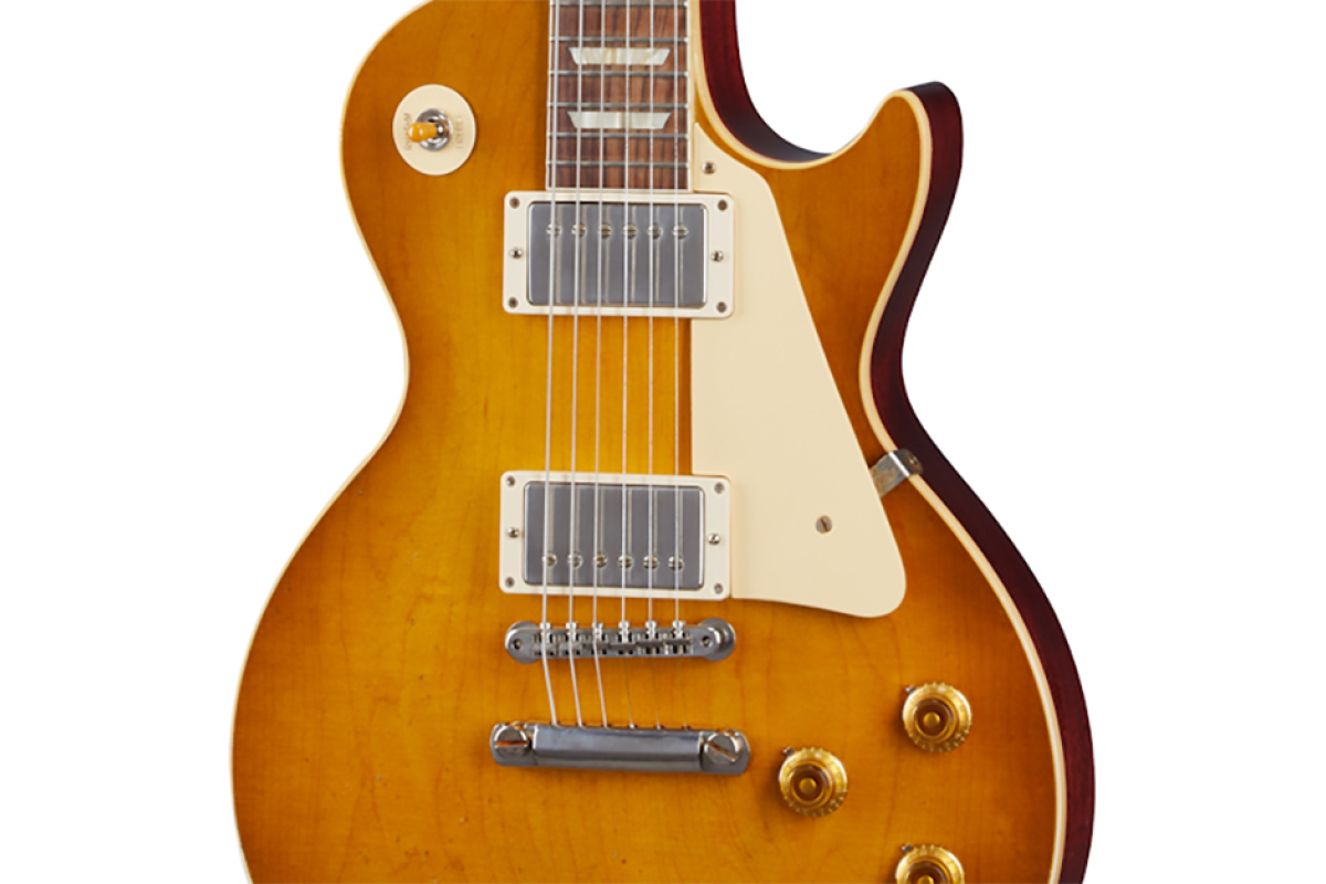 Електрогітара GIBSON CUSTOM SHOP 1958 LES PAUL STANDARD REISSUE LIGHT AGED LEMON BURST