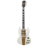 Электрогитара GIBSON CUSTOM SHOP 1963 LES PAUL SG CUSTOM WITH MAESTRO VIBROLA MURPHY LAB CLASSIC WHITE ULTRA LIGHT AGED