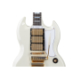 Электрогитара GIBSON CUSTOM SHOP 1963 LES PAUL SG CUSTOM WITH MAESTRO VIBROLA MURPHY LAB CLASSIC WHITE ULTRA LIGHT AGED