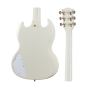 Электрогитара GIBSON CUSTOM SHOP 1963 LES PAUL SG CUSTOM WITH MAESTRO VIBROLA MURPHY LAB CLASSIC WHITE ULTRA LIGHT AGED