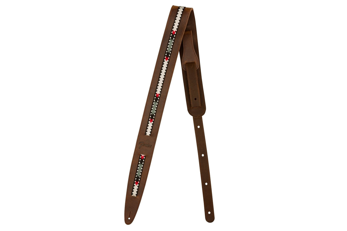 Ремень гитарный FENDER STRAP ACOUSTIC PARAMOUNT LEATHER BROWN
